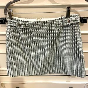 Club Monaco Mini Tweed Skirt - Green Multi